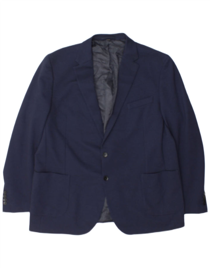 Marks & Spencer Herren-Blazer mit 2 Knöpfen, UK 48, 2XL, Marineblau, Polyamid