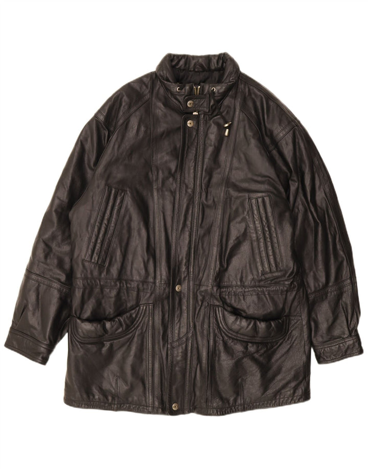 M. Flues Herren Lederjacke UK 40 Large Schwarz