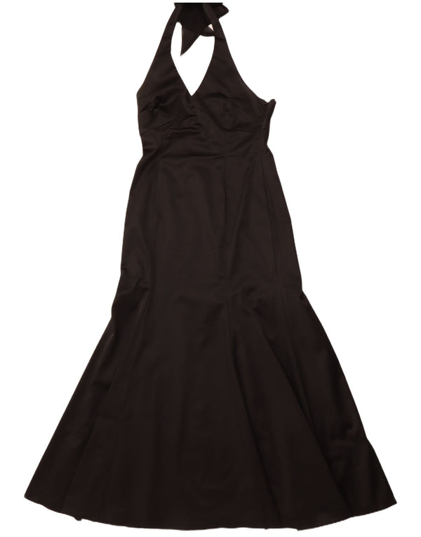 COAST Maxi-Neckholder-Kleid für Damen, Gr. 46, Größe L, Schwarz, Acetat