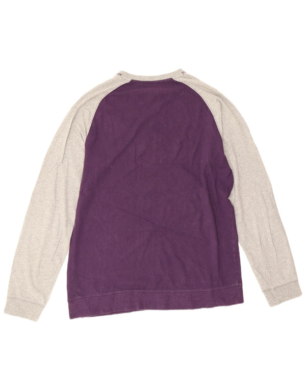 Nike Herren-Sweatshirt mit Standard-Passform, UK 42/44, Größe L, Lila, Farbblock