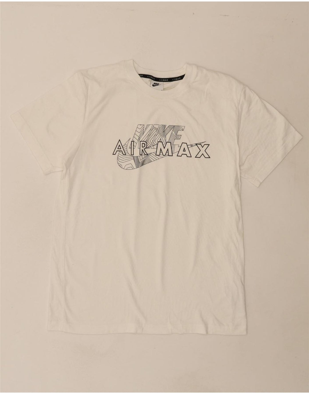 NIKE Mens Graphic T-Shirt Top Medium White Cotton Vintage Nike and Second-Hand Nike from Messina Hembry 