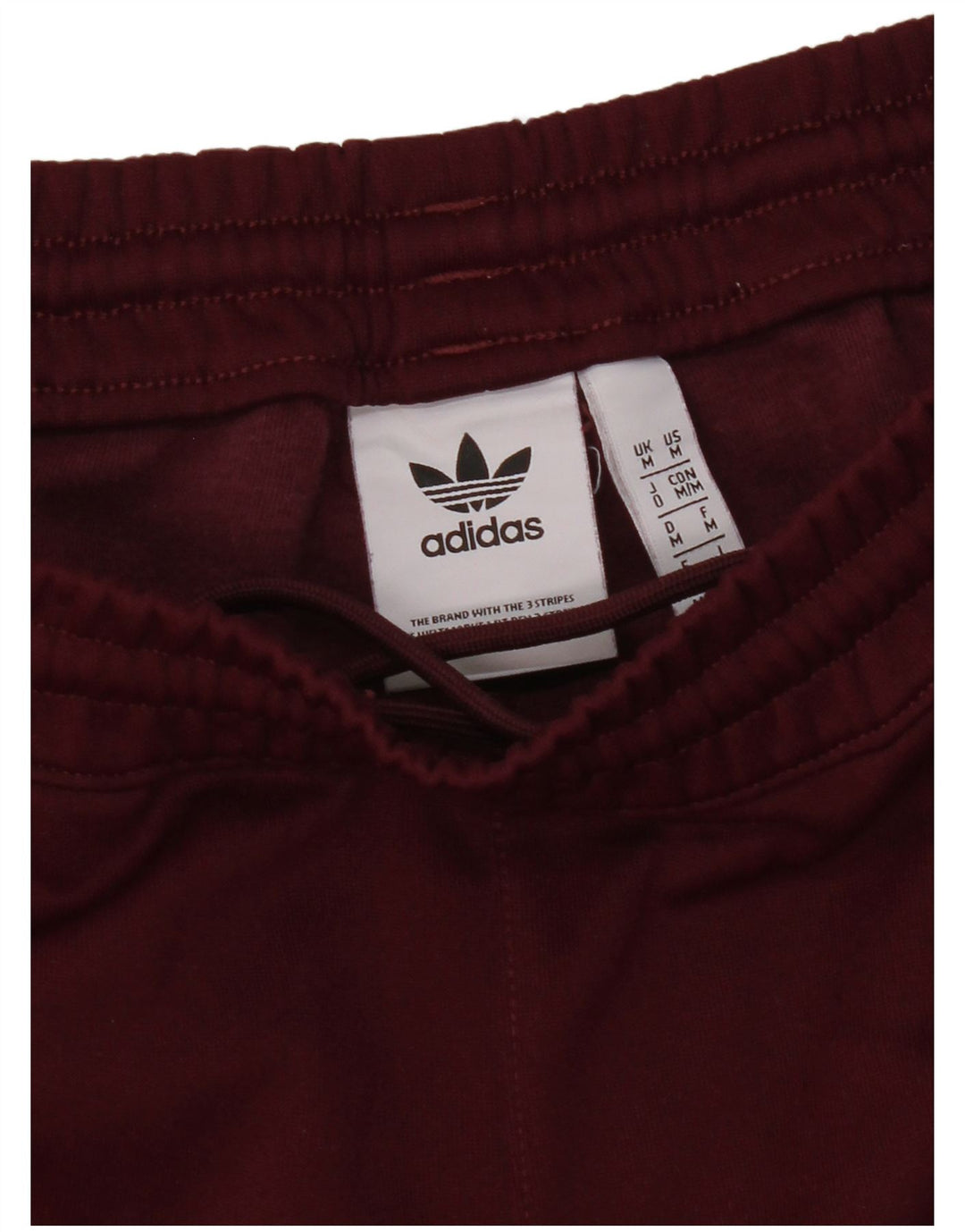 Adidas Herren-Trainingshose, Jogginghose, mittleres Burgunderrot, Polyester
