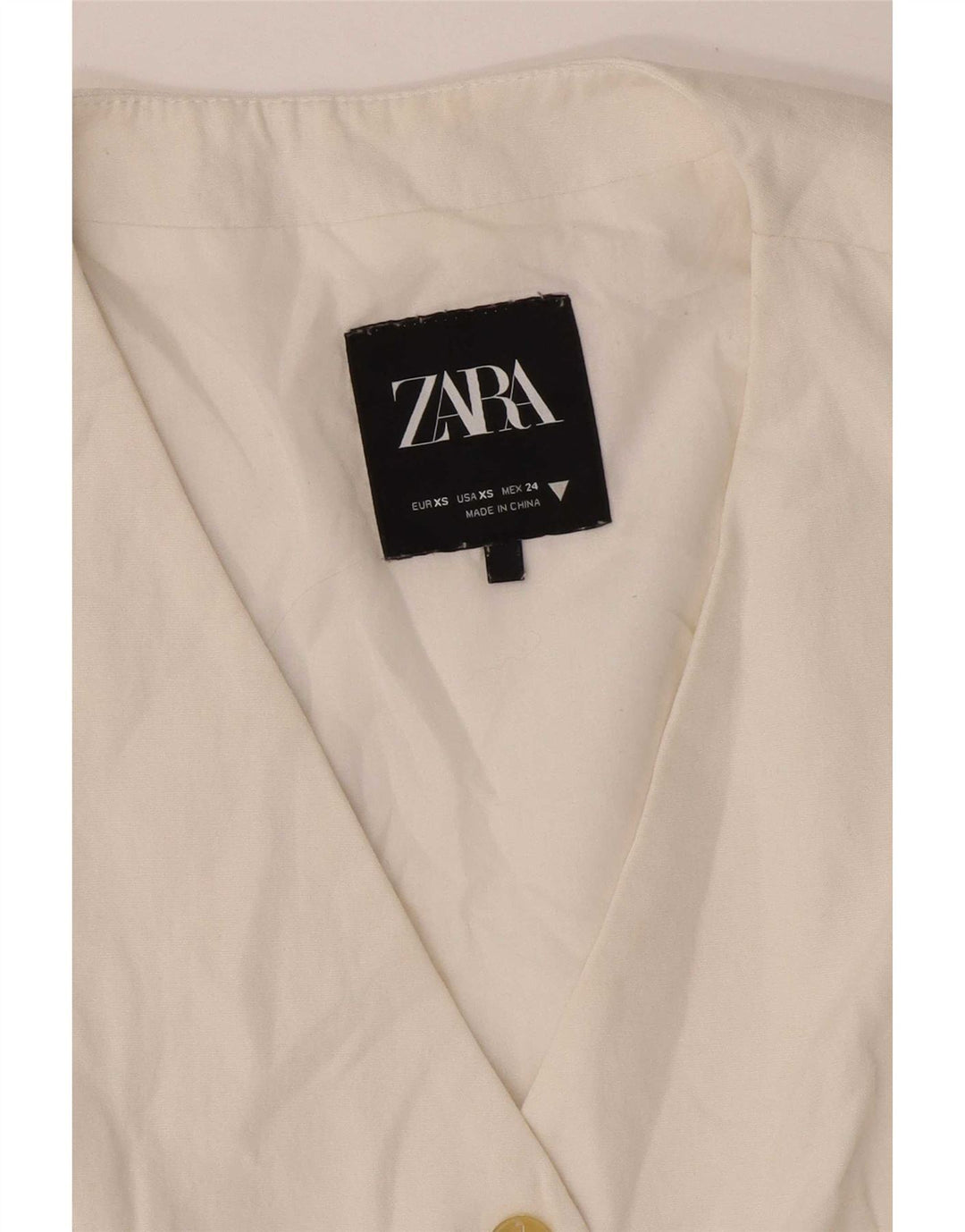 Zara Damen Weste UK 6 XS Weiß