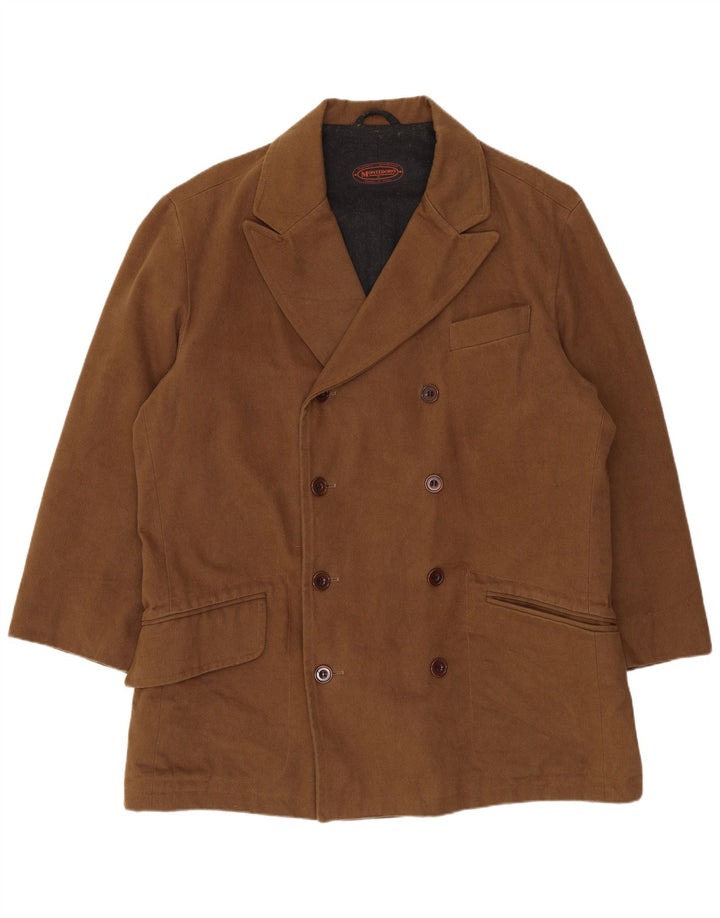 Montedoro Zweireihiger Herrenmantel UK 42 XL Braun