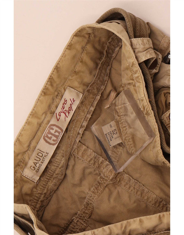 Gaudi Herren Cargoshorts IT 52 XL W38 Beige Baumwolle