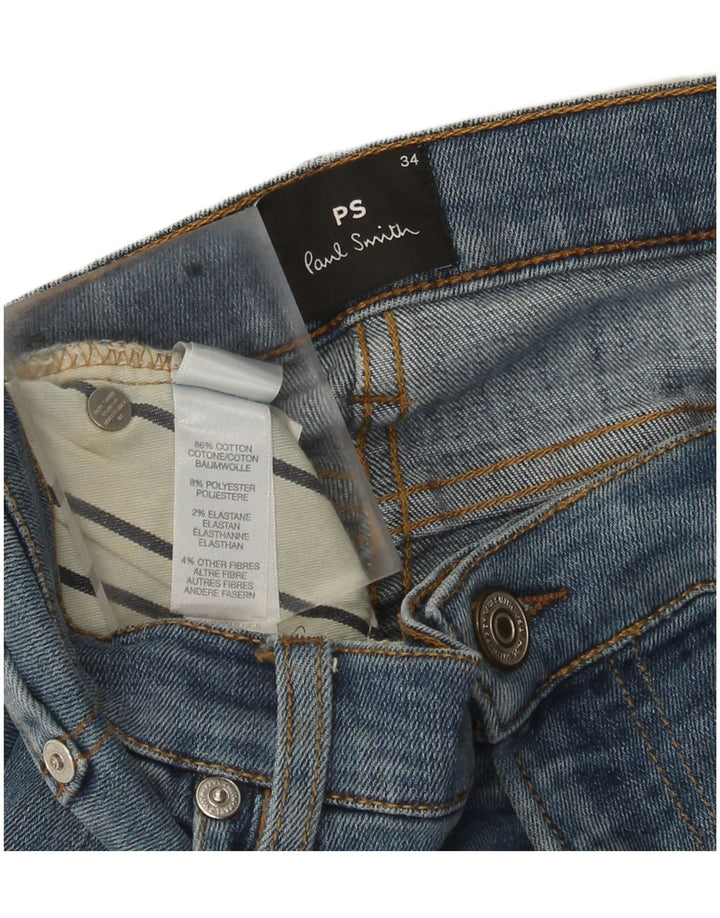 Paul Smith Herren Slim Jeans W34 L33 Blaue Baumwolle