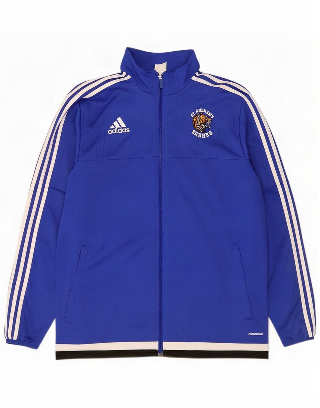 Adidas Herren Climacool Trainingsanzug Top Jacke Groß Blau Polyester