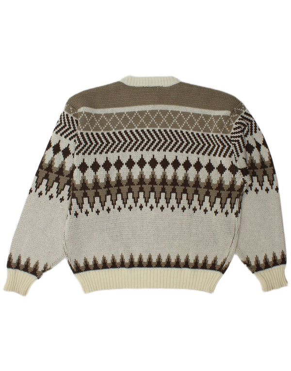 C & A Herren-Pullover mit Rundhalsausschnitt, IT 56/58 XL, mehrfarbig, Fair Isle