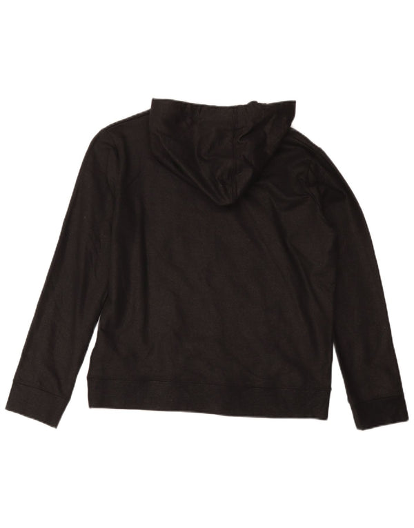 Converse Damen Kapuzenpullover UK 10 Small Schwarz Baumwolle
