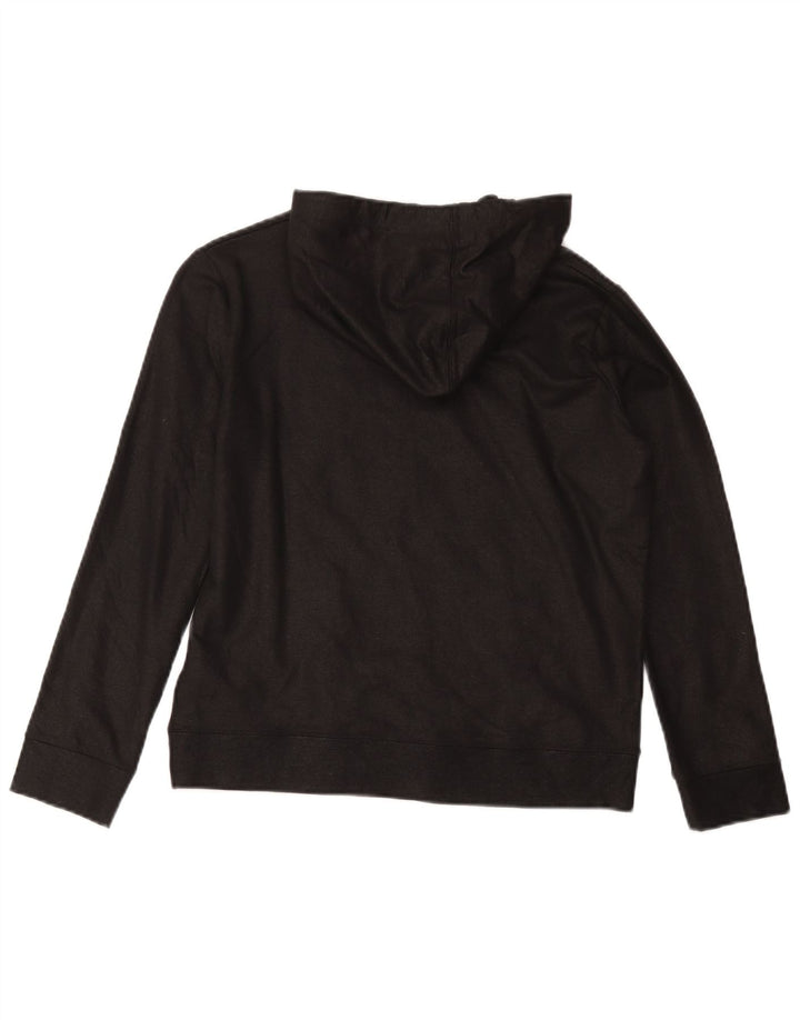 Converse Damen Kapuzenpullover UK 10 Small Schwarz Baumwolle