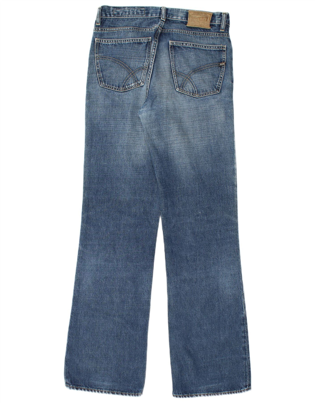 Gas Herren Bootcut Jeans W34 L34 Blaue Baumwolle