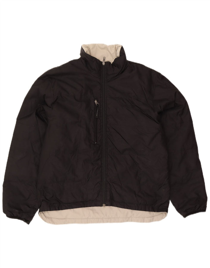 Timberland Herren Reversible Wattierte Jacke UK 40 Large Schwarz Nylon