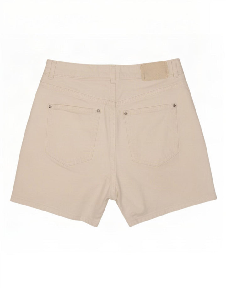 Zara Damen Jeansshorts EU 40 Medium W30 Weiß