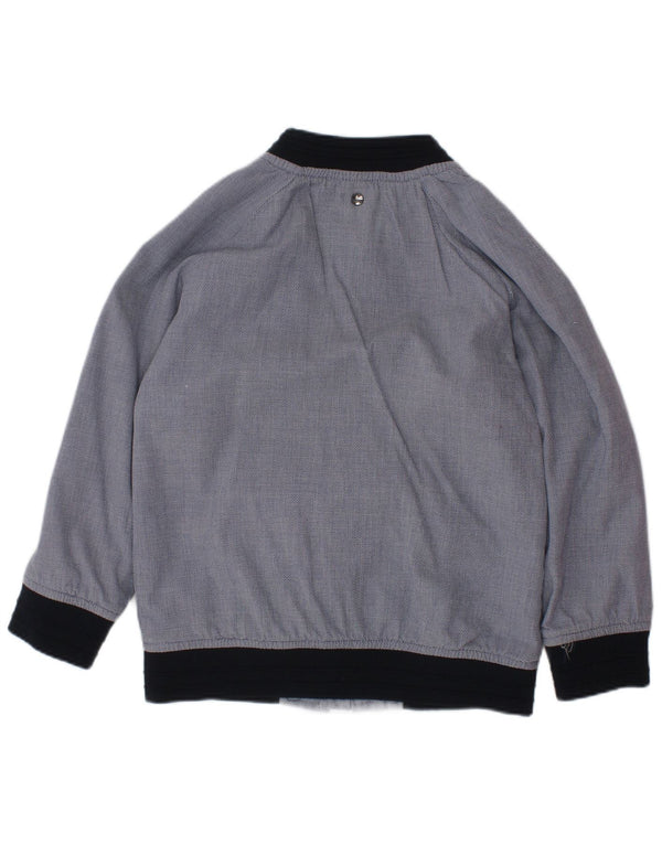 TED BAKER Bomberjacke für Jungen, 4–5 Jahre, marineblaue Colourblock-Baumwolle