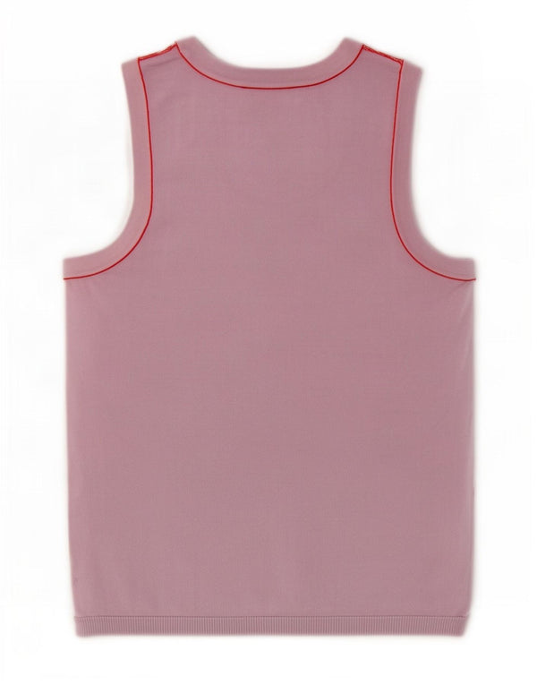 Zara Damen Weste Top UK 14 Große rosa Viskose