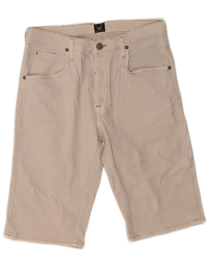 Lee Herren Jeansshorts W30 Mittelbeige Baumwolle