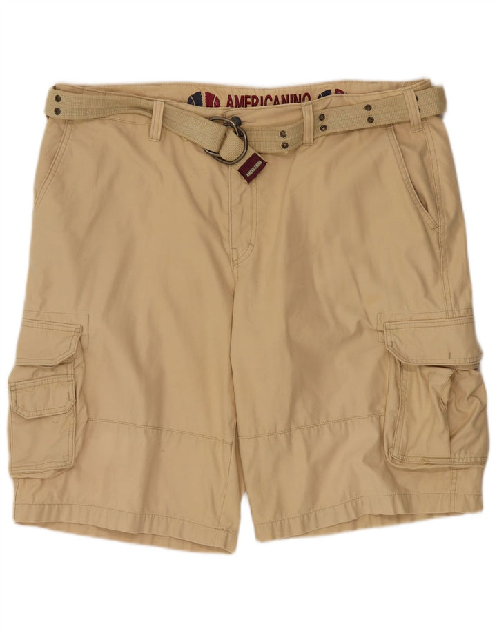 AMERICANINO Herren Cargo-Shorts IT 58 4XL W42 Beige