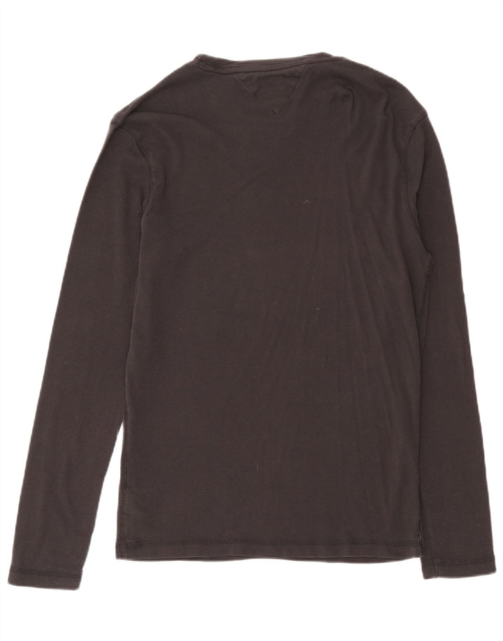 Tommy Hilfiger Herren Top Langarm XL Grau Baumwolle