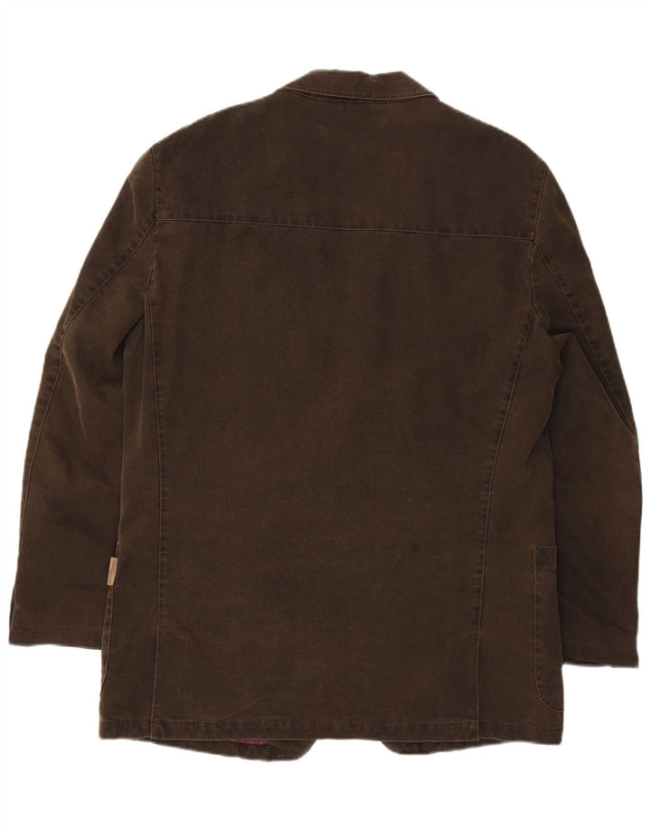 Camel Active Herren-Blazer mit 2 Knöpfen, IT 50, große braune Baumwolle