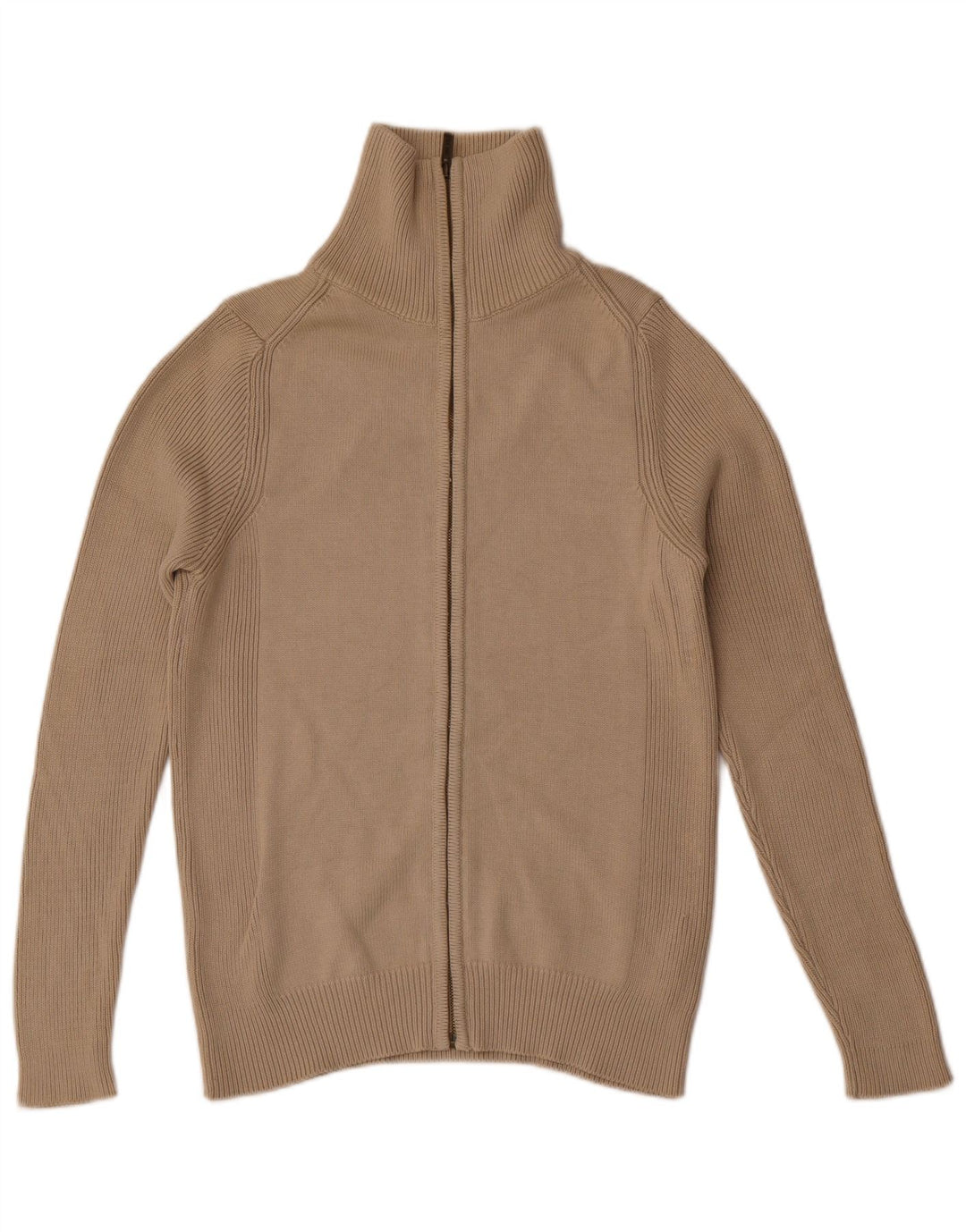 Zara Herren-Cardigan-Pullover aus mittelbeiger Baumwolle