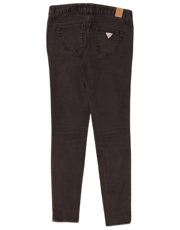 GUESS Damen Skinny Jeans W27 L28 Graue Baumwolle
