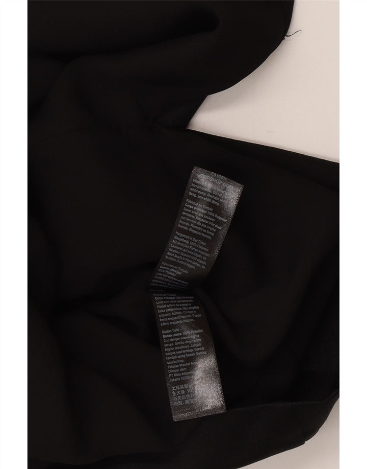 Topshop Damen-Mini-Schulterkleid, Gr. 10, Größe S, Schwarz, Polyester