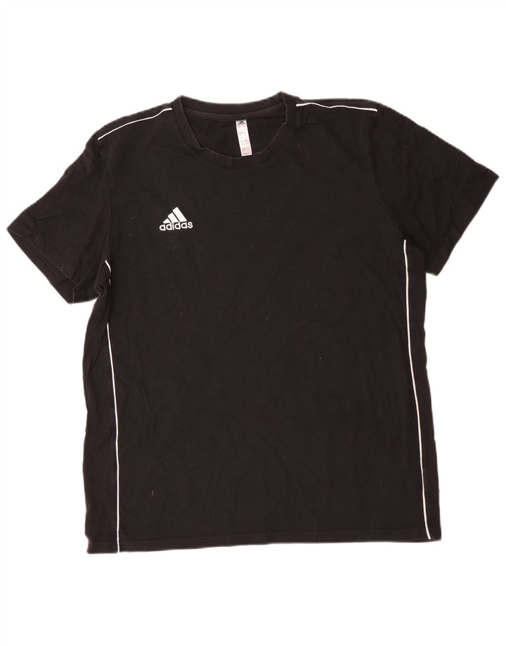 Adidas Herren T-Shirt Top Large Schwarz Baumwolle