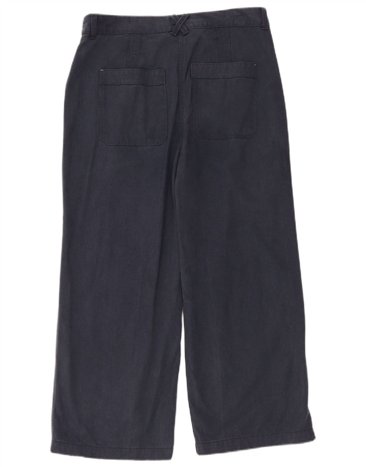 WHITE STUFF Kurz geschnittene Damenhose UK 12 M W32 L25 Marineblau