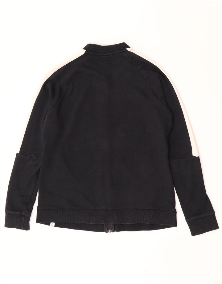 Puma Damen-Trainingsanzug-Top-Jacke, UK 16, Größe L, Schwarz, Colourblock-Baumwolle