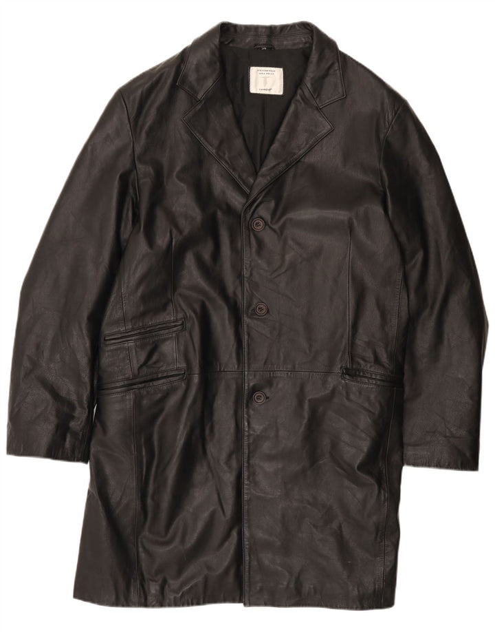 Conbipel Herren Free Heron Ledermantel IT 54 XL Schwarzes Leder