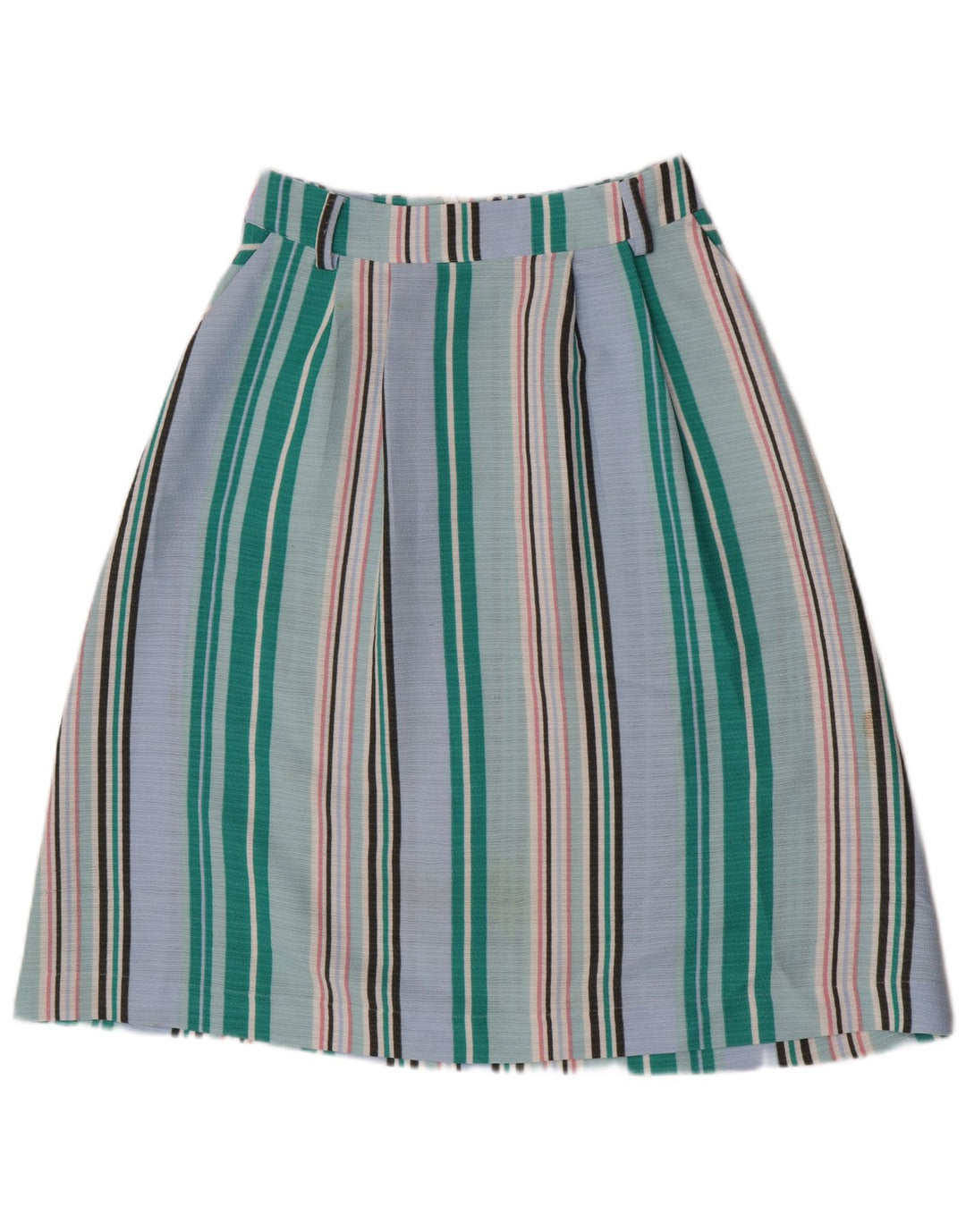 Oasis A-Linien-Rock für Damen, UK 10, Größe S, W27, blau gestreift, Polyester