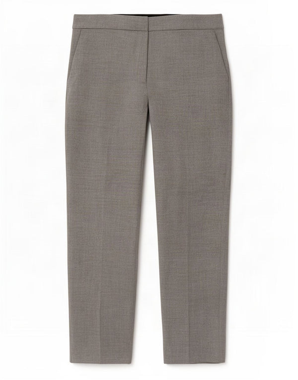 Gerade Chino-Hose für Damen von Zara, XL, W32, L28, graue Colourblock-Viskose