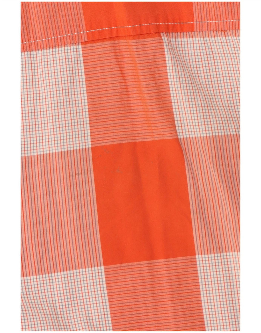 Wrangler Herren-Hemd, kurzärmelig, reguläre Passform, 2XL, orange kariert, Baumwolle