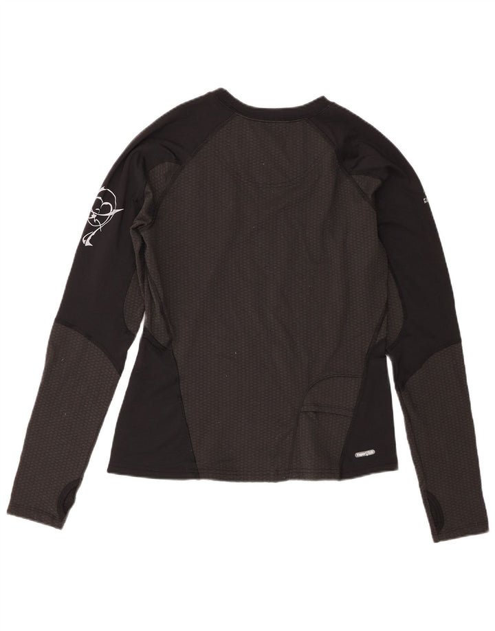 The North Face Damen Graphic Top Langarm UK 14 Medium Schwarz