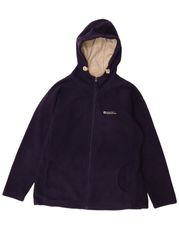 MOUNTAIN WAREHOUSE Damen-Fleecejacke mit Kapuze, UK 16, Größe L, Marineblau