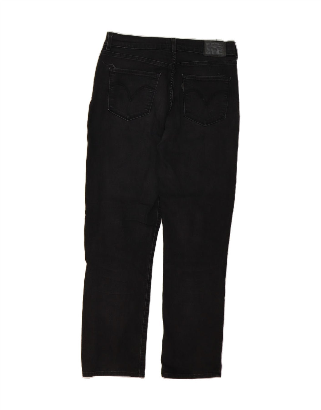LEVI'S Womens Classic Fit Straight Jeans US 8 Medium W29 L30 Black Cotton Vintage Levi's and Second-Hand Levi's from Messina Hembry 