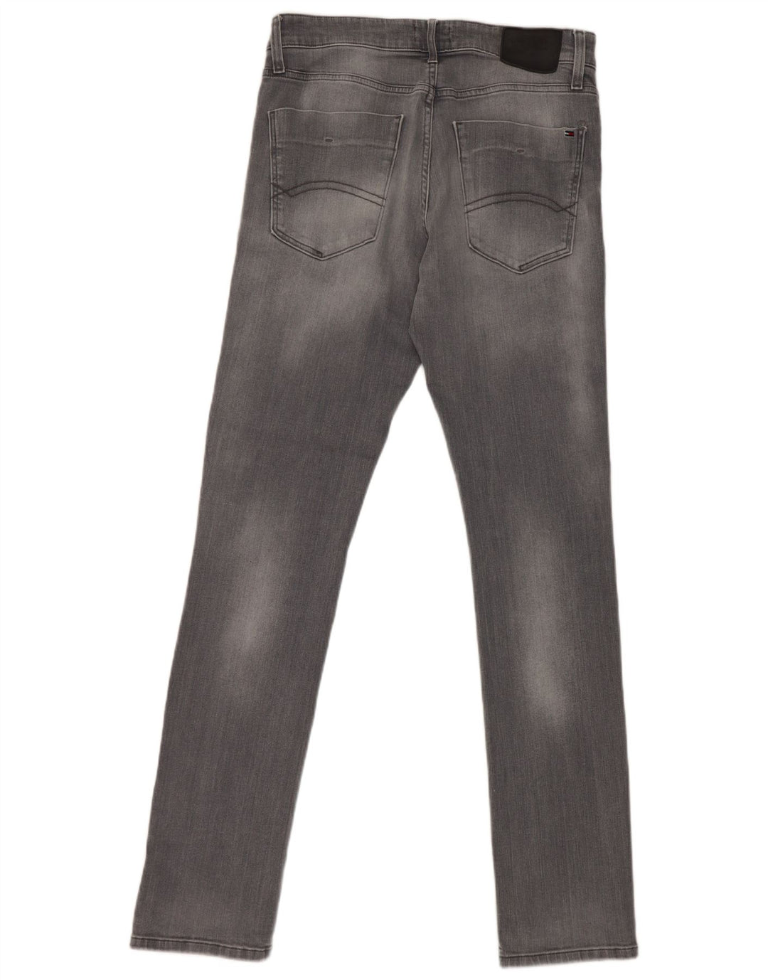 Tommy Hilfiger Herren Slim Jeans W33 L34 Graue Baumwolle
