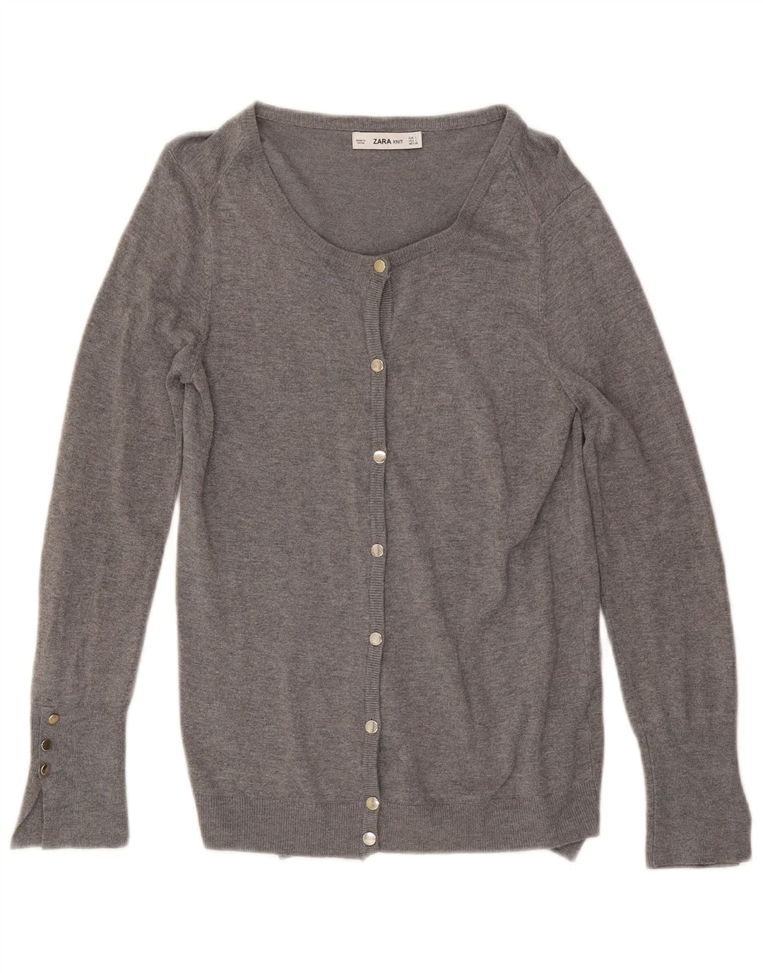 Zara Damen-Cardigan-Pullover UK 14 Large Grau