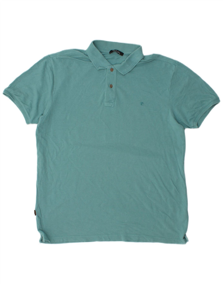 Pierre Cardin Herren-Poloshirt, große türkisfarbene Baumwolle