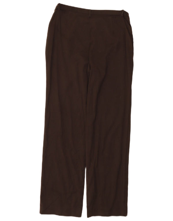 Benetton Damen-Freizeithose mit hoher Taille, IT 46, Größe L, W30, L30, Braun
