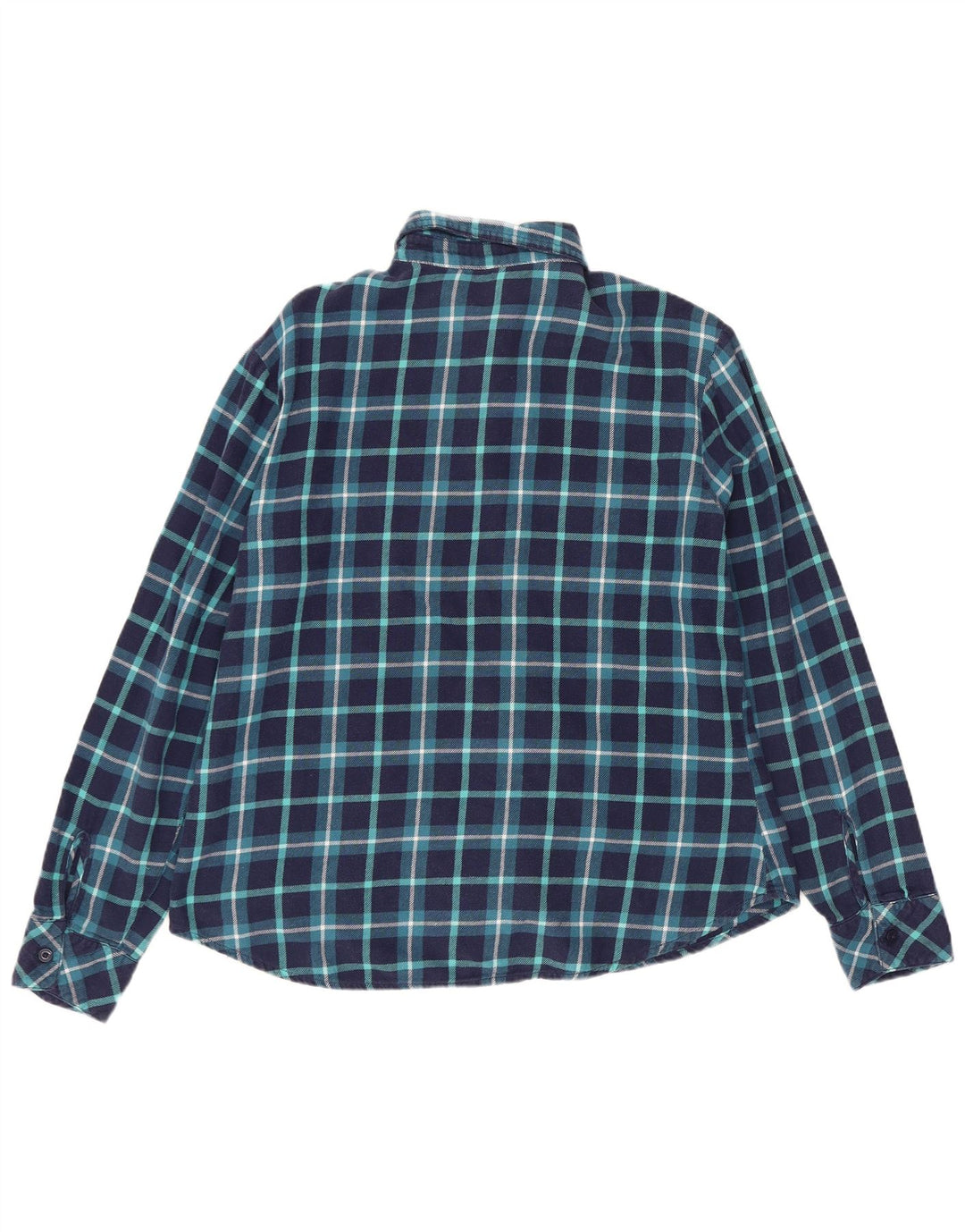 LEE Damen Riders Flanellhemd UK 14 Mittel Marineblau kariert