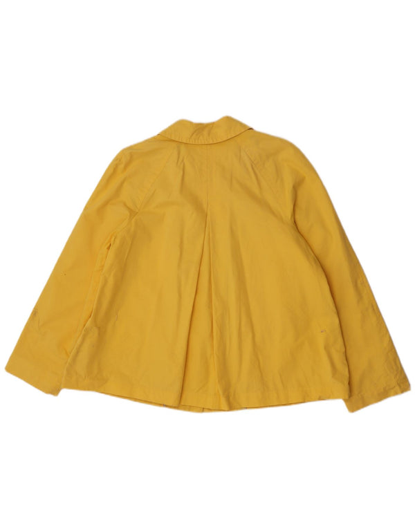 Zara Damen Bomberjacke UK 16 Große gelbe Baumwolle