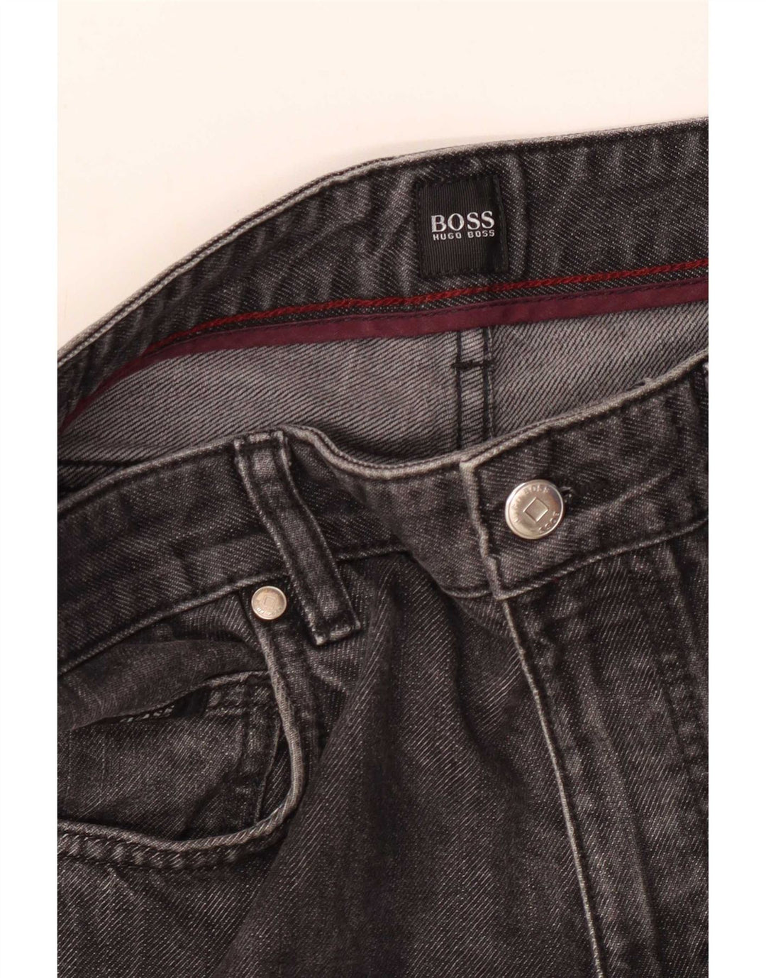 Hugo Boss Herren Straight Jeans W36 L30 Grau