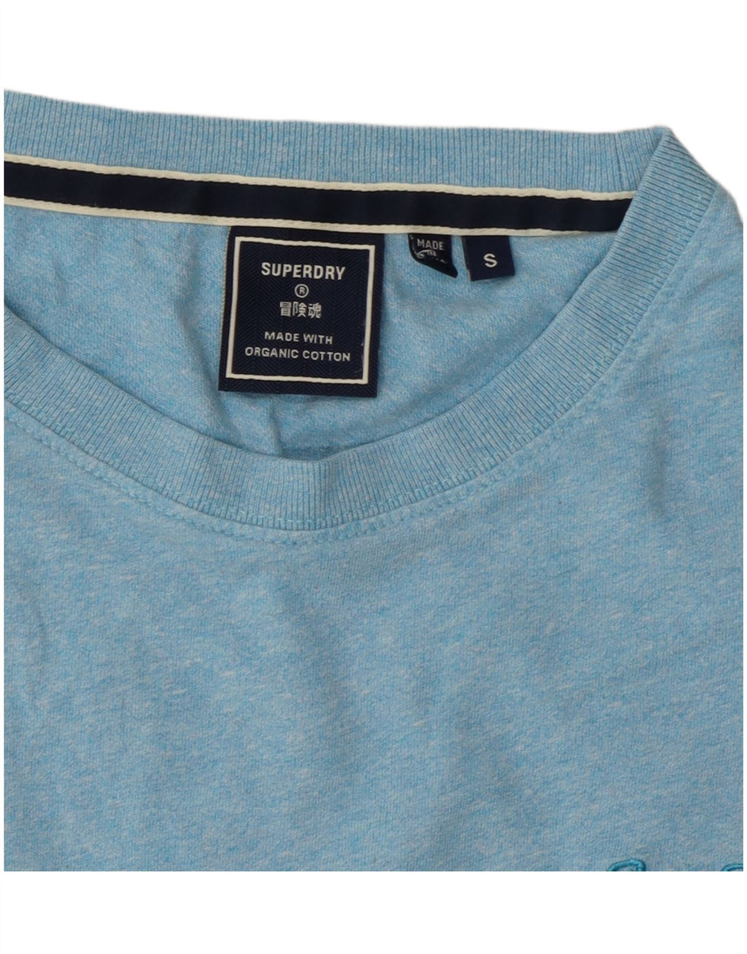 Superdry Herren T-Shirt Top Small Blau Baumwolle