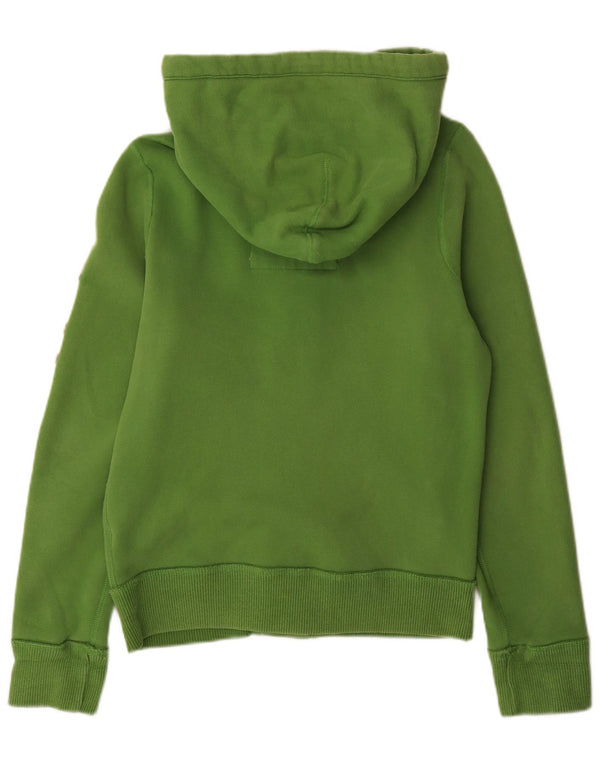 Abercrombie & Fitch Herren-Trainingsjacke mit grafischem Kapuzenoberteil, Größe S, Grün