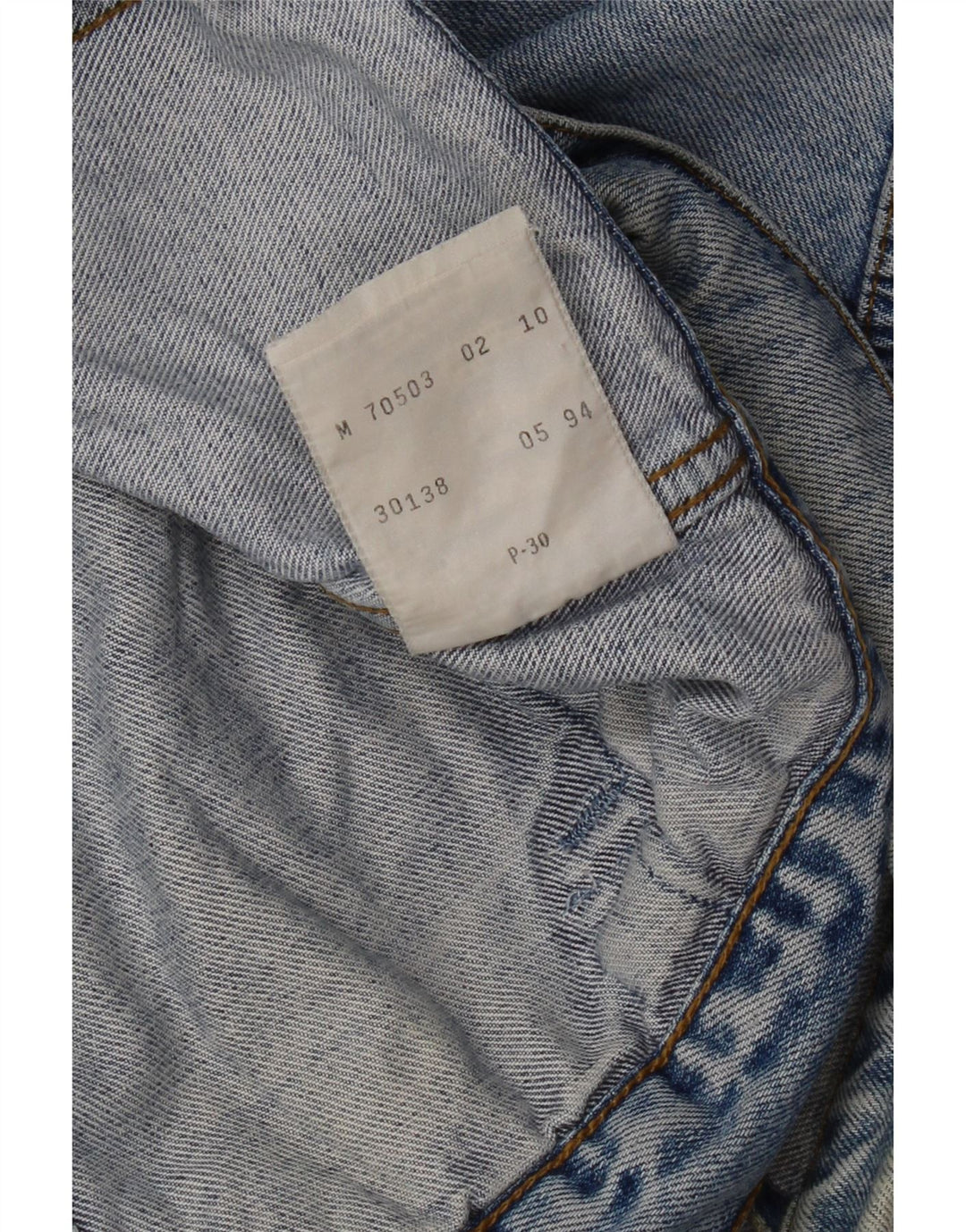 Levi's Herren Jeansjacke UK 38 Mittelblaue Baumwolle