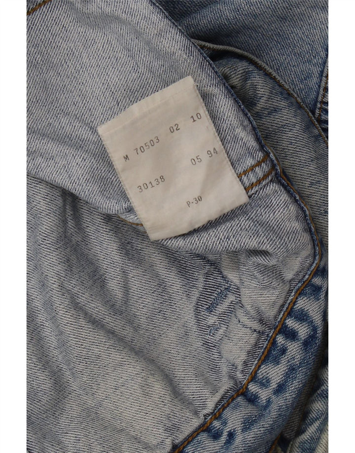 Levi's Herren Jeansjacke UK 38 Mittelblaue Baumwolle