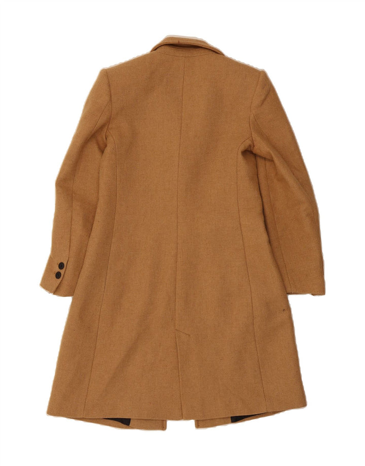 ZARA Womens Overcoat UK 10 Small Brown Wool Vintage Zara and Second-Hand Zara from Messina Hembry 