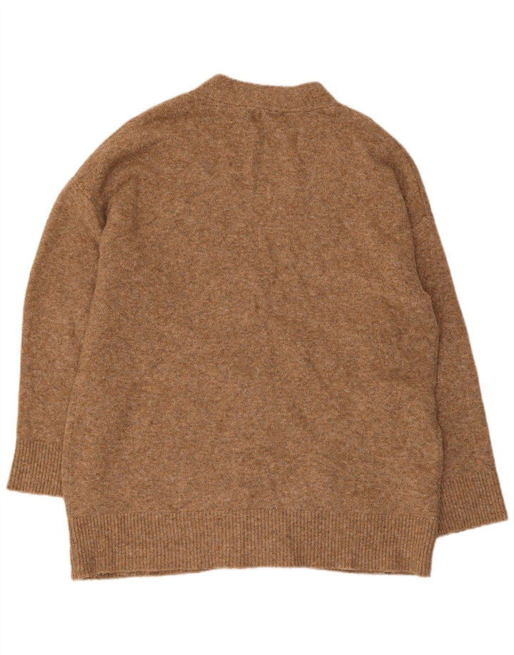 Zara Damen-Strickjacke in Übergröße, Gr. 14, Mittelbeige, Acryl