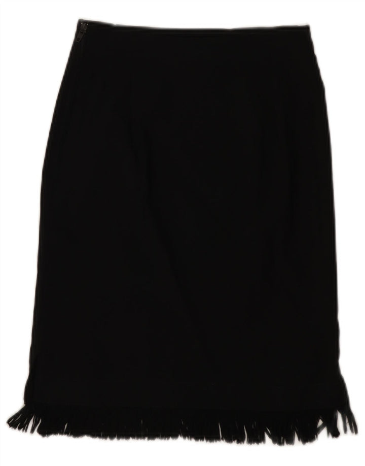 PIMKIE Damen Midirock EU 34 XS W24 Schwarze Viskose